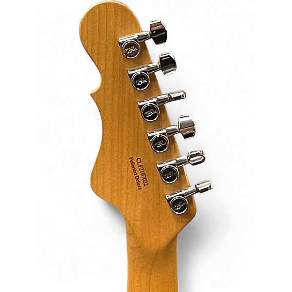 Used 2021 G&L Fullerton Deluxe-Skyhawk Clear Orange Solid Body Electric Guitar