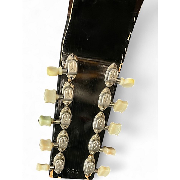Vintage 1940s Eddie Alkire E Harp Black Lap Steel