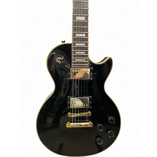 Used Epiphone Les Paul Custom Pro Black Solid Body Electric Guitar