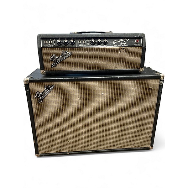 Vintage 1967 Fender BASSMAN AMP HEAD AND CABINET Tube Guitar Amp Head