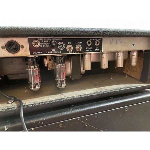 Vintage 1967 Fender BASSMAN AMP HEAD AND CABINET Tube Guitar Amp Head