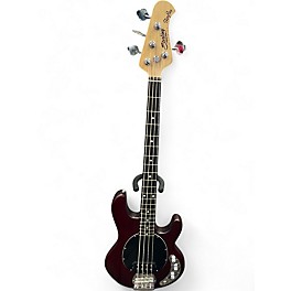 Used Sterling by Music Man Sub 4 red Electric Bass Guitar