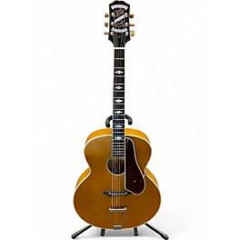 Used Epiphone MASTERBILT DE LUXE Vintage Natural Acoustic Electric Guitar