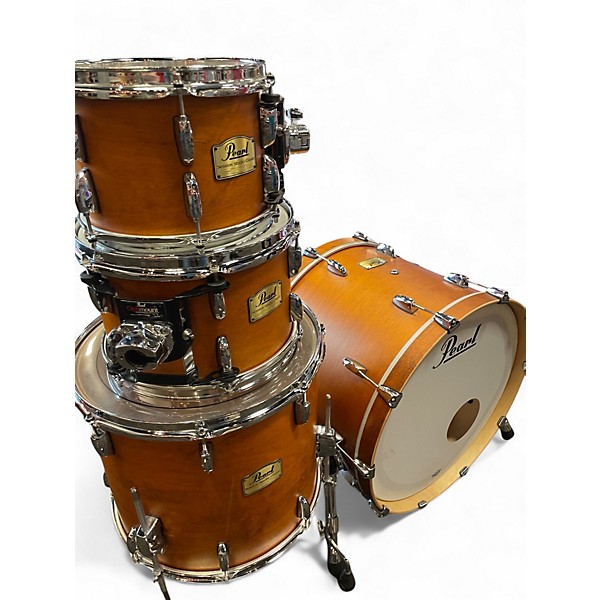 Used Pearl 4 Piece Session Studio Classic liquid amber Drum Kit