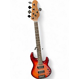 Used Sterling by Music Man STINGRAY 5 RAY35 HH BLOOD ORANGE BURST Electric Bass Guitar