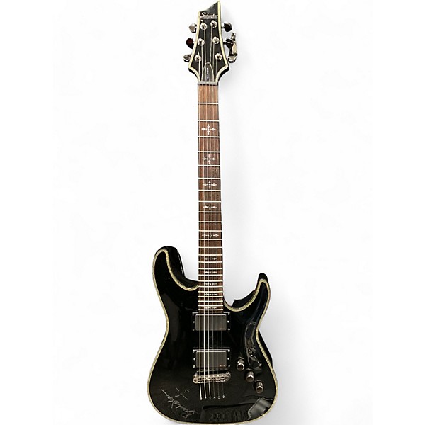 Used Schecter Guitar Research Hellraiser C1 Black Solid Body Electric Guitar