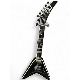 Used 2022 Epiphone DAVE MUSTAINE FLYING V CUSTOM BLACK SPARKLE Solid Body Electric Guitar
