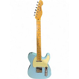 Used Vintage Reissued V75 Blue Solid Body Electric Guitar