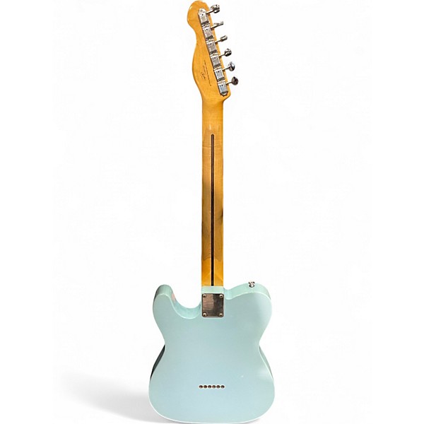 Used Vintage Reissued V75 Blue Solid Body Electric Guitar