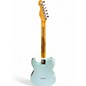 Used Vintage Reissued V75 Blue Solid Body Electric Guitar
