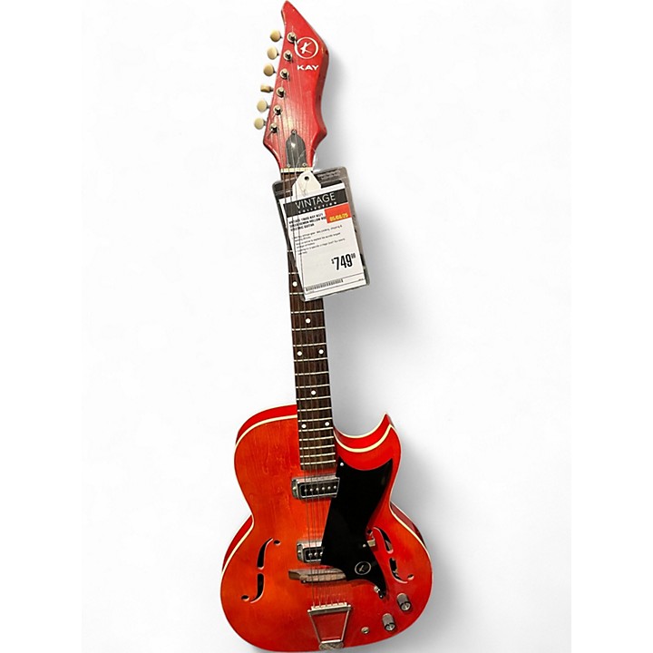 Vintage 1960s Kay K571 SPEED DEMON Candy Apple Red Hollow