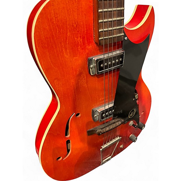Vintage 1960s Kay K571 SPEED DEMON Candy Apple Red Hollow Body Electric Guitar