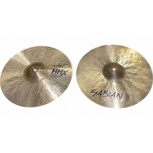 Used SABIAN 14in HHX COMPLEX MEDIUM HATS PAIR Cymbal,New Products : American Fashion Style Bags On Sale