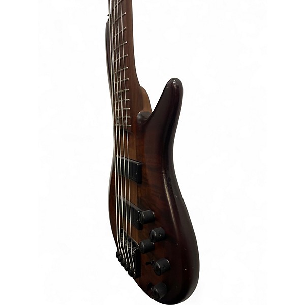 Used 2018 Ibanez SR875-BFT BROWN TOPAZ Electric Bass Guitar