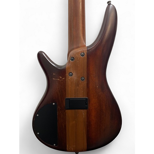 Used 2018 Ibanez SR875-BFT BROWN TOPAZ Electric Bass Guitar