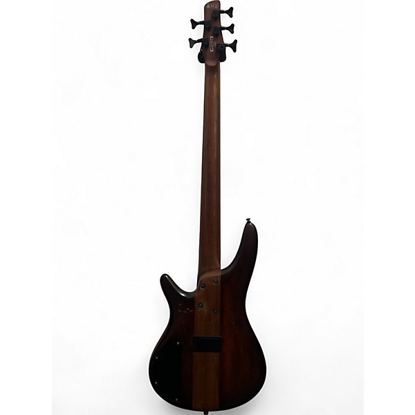 Used 2018 Ibanez SR875-BFT BROWN TOPAZ Electric Bass Guitar
