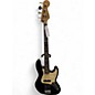 Used 2010s Fender American Standard Jazz Bass Black Electric Bass Guitar