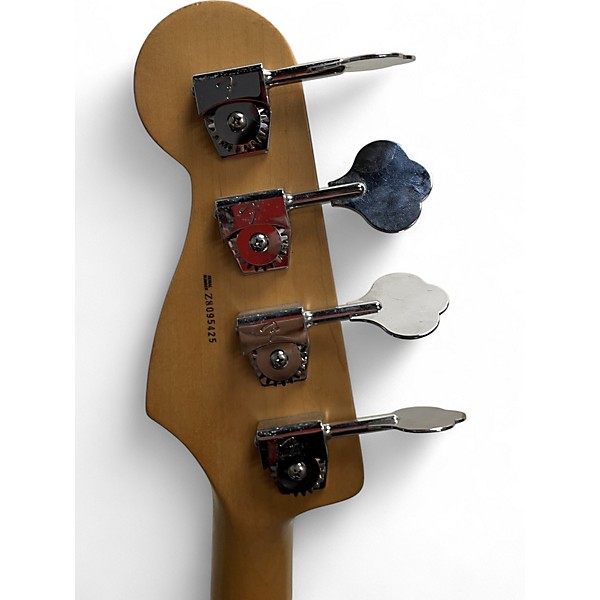 Used 2010s Fender American Standard Jazz Bass Black Electric Bass Guitar