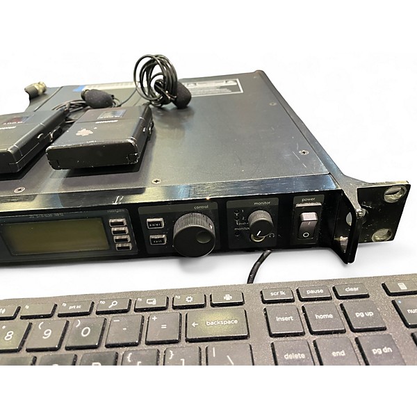 Used Shure UR4D+ DUAL WIRELESS RECIEVER WITH BODY PACKS AND LAV MICS Lavalier Wireless System