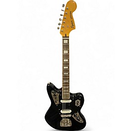 Used Squier Vintage Modified Jaguar Black Solid Body Electric Guitar