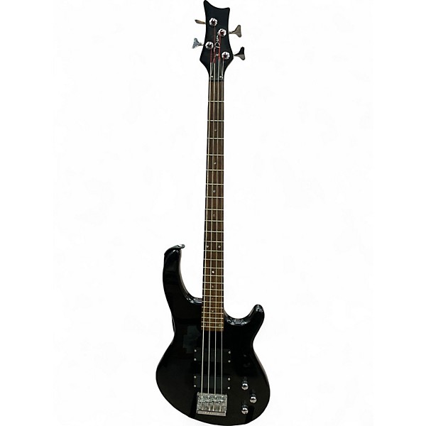 Used Dean  4 String Black Electric Bass Guitar