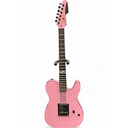 Used Schecter Guitar Research DIAMOND SERIES MGK SIGNATURE Pink Solid Body Electric Guitar