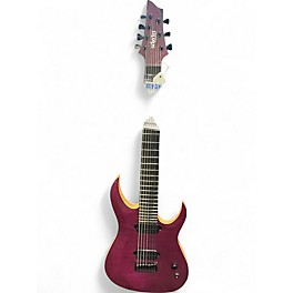 Used Schecter Guitar Research Tao-7 Purple Solid Body Electric Guitar