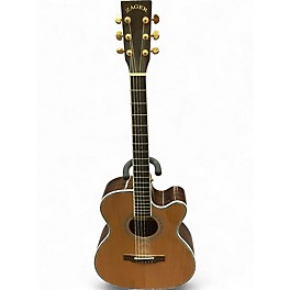 Used Zager zad80ce Natural Acoustic Electric Guitar