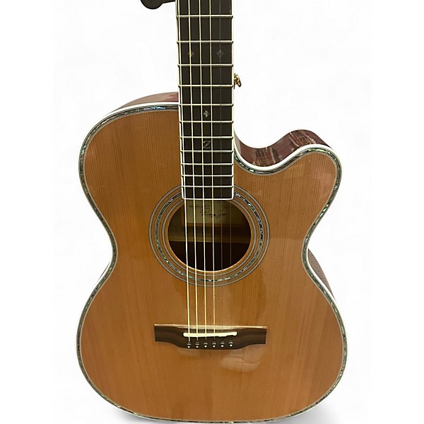 Used Zager zad80ce Natural Acoustic Electric Guitar