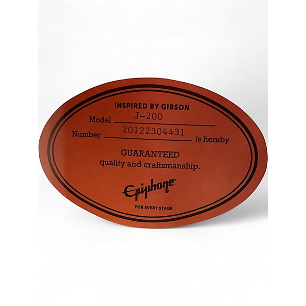 Used Epiphone J200 Antique Natural Acoustic Guitar