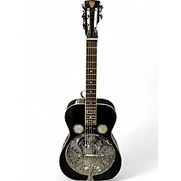 Vintage 1980s Dobro 60D Square Neck Black Resonator Guitar