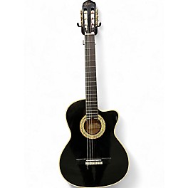 Used Esteban MALAGUENA black Classical Acoustic Electric Guitar
