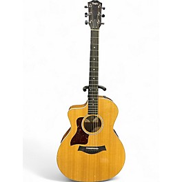 Used Taylor 214CE Deluxe Natural Acoustic Electric Guitar