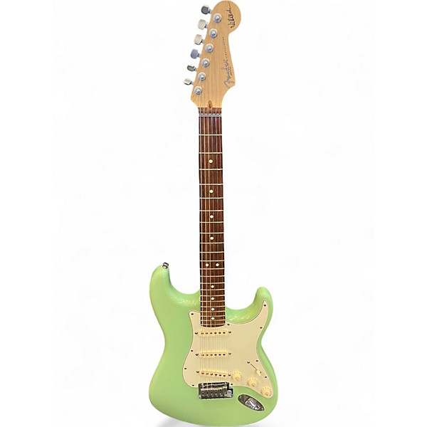 Used 2012 Fender Artist Series Jeff Beck Stratocaster Mint Green Solid Body Electric Guitar