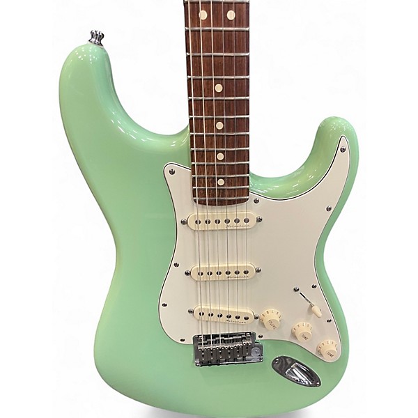 Used 2012 Fender Artist Series Jeff Beck Stratocaster Mint Green Solid Body Electric Guitar