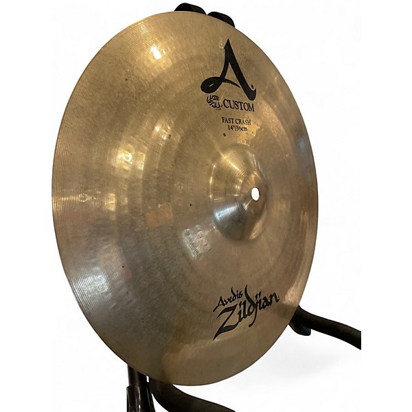 Used Zildjian 14in Avedis a custom fast crash Cymbal