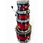 Used Pearl 4 Piece Pro Decade Maple Red to Black Fade Drum Kit