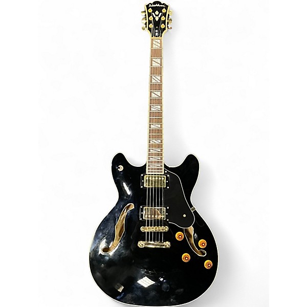 Used Washburn HB35 Black and White Hollow Body Electric Guitar,New Products : American Fashion Style Bags On Sale