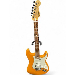 Used Fender Player Stratocaster HSS Orange Solid Body Electric Guitar