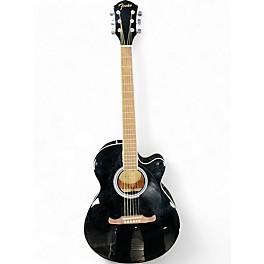 Used Fender FA135CE Concert Black Acoustic Electric Guitar