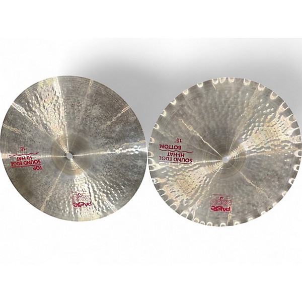 Used Paiste 15in Sound Edge Hi Hat Top Cymbal