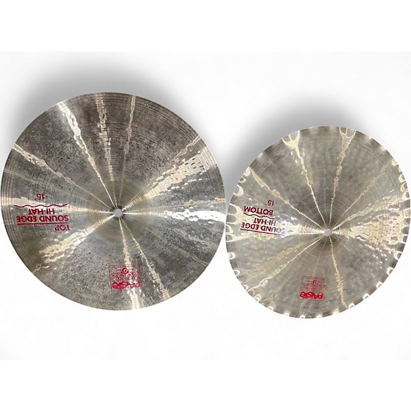Used Paiste 15in Sound Edge Hi Hat Top Cymbal