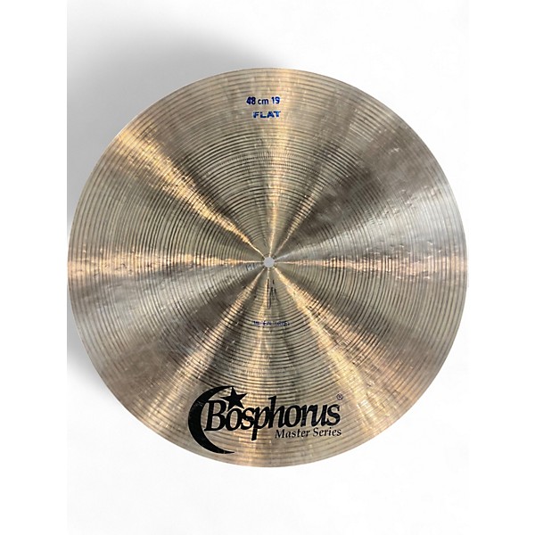 Used Bosphorus Cymbals 19in masters series flat ride Cymbal
