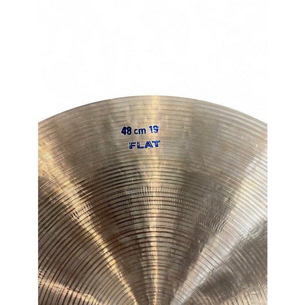 Used Bosphorus Cymbals 19in masters series flat ride Cymbal