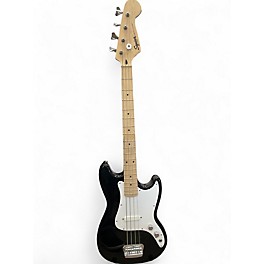 Used Squier Bronco Black Electric Bass Guitar