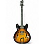 Used Hagstrom Viking Sunburst Hollow Body Electric Guitar thumbnail