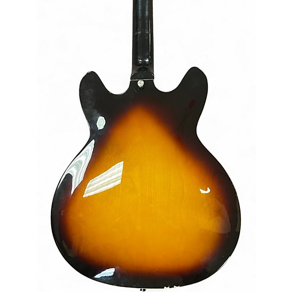 Used Hagstrom Viking Sunburst Hollow Body Electric Guitar