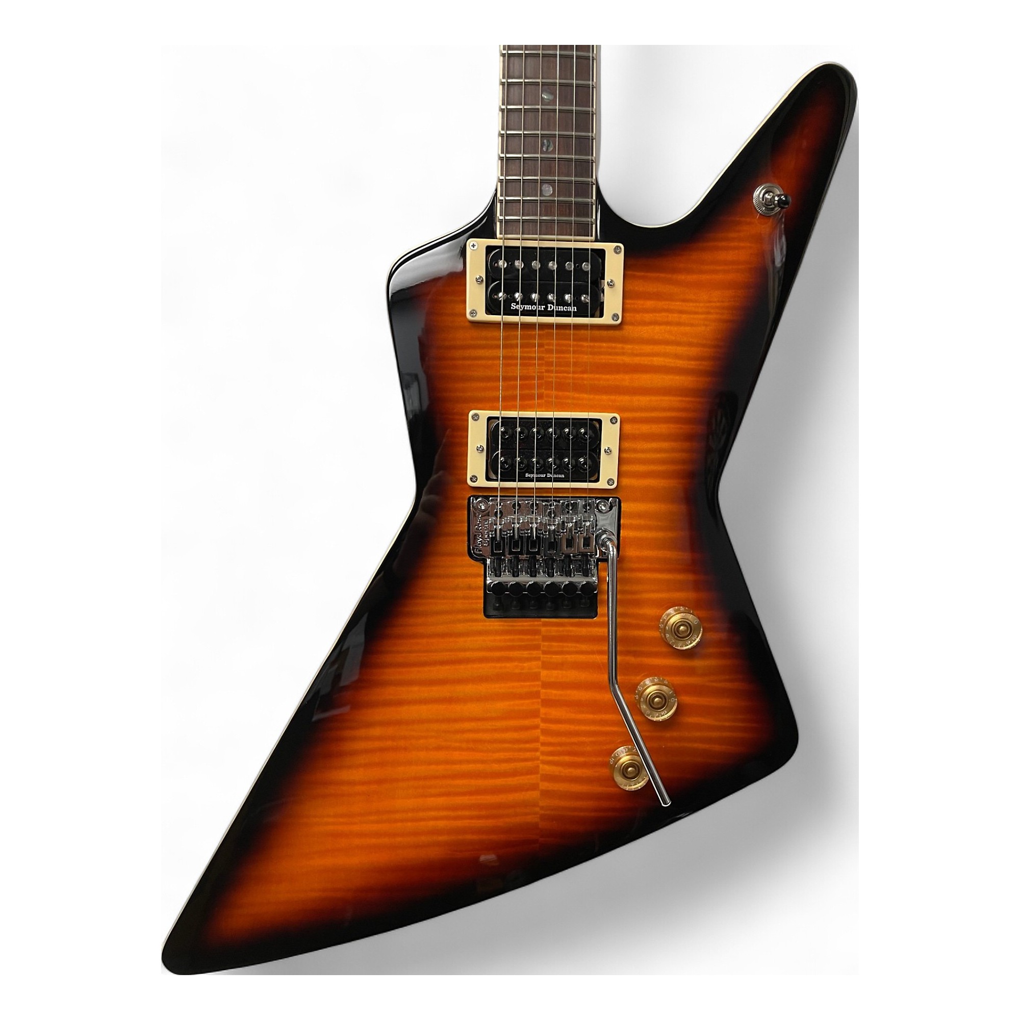 ギター PHOTOGENIC solid tone standard ESP USA M-III 2PT Zebrawood Top Okoume Body Electric Guitar