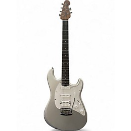 Used Sterling by Music Man Cutlass Metallic Silver Solid Body Electric Guitar