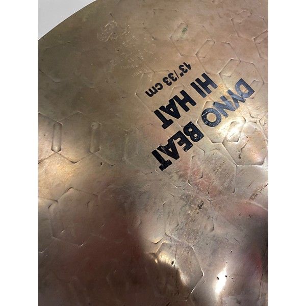 Used Zildjian 13in z dyno beat hi hat bottom Cymbal